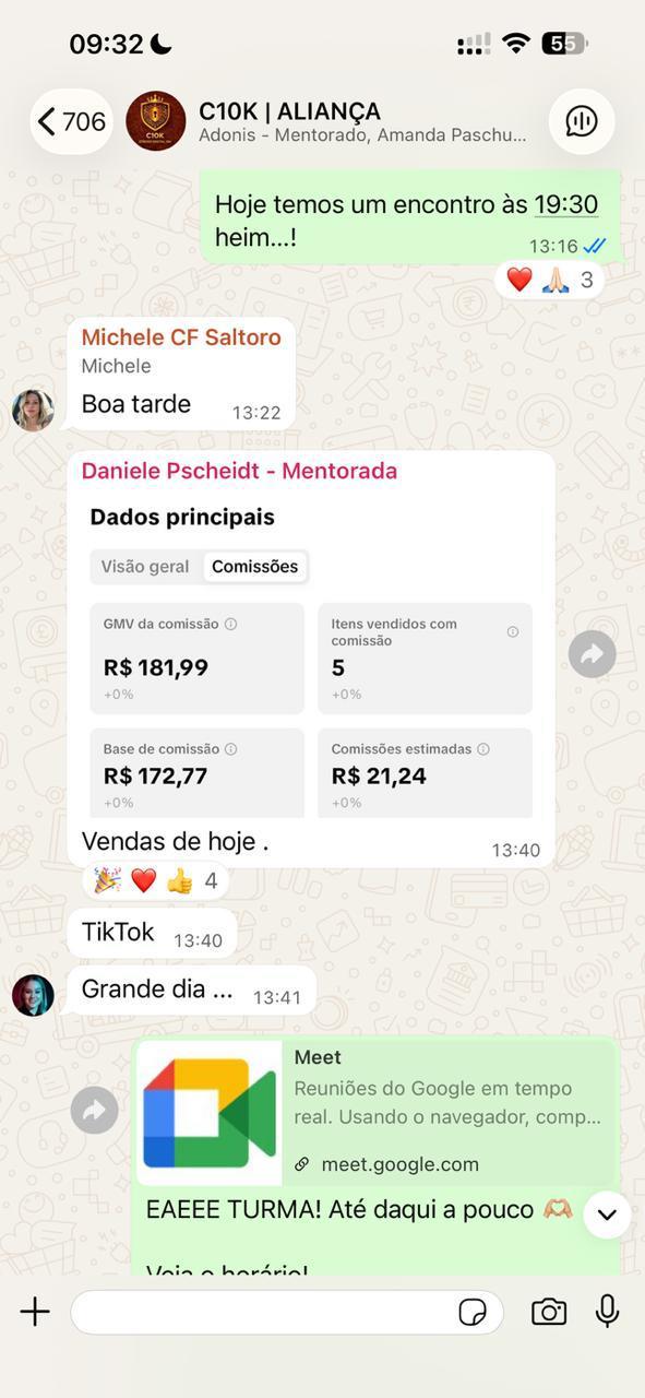 Daniele, mentorada TikTok Shop