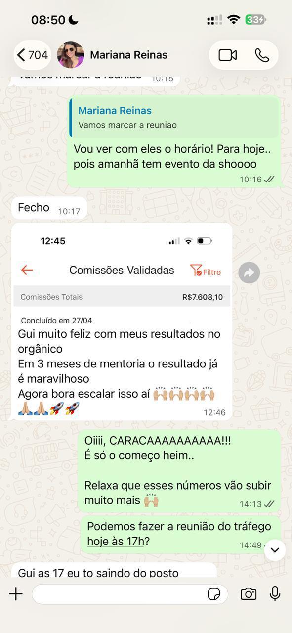 Mariana Reinas, mentorada